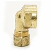 Thrifco Plumbing #70 1/4 Inch x 1/4 Inch Lead-Free Brass Compression FIP Elbow 6970004